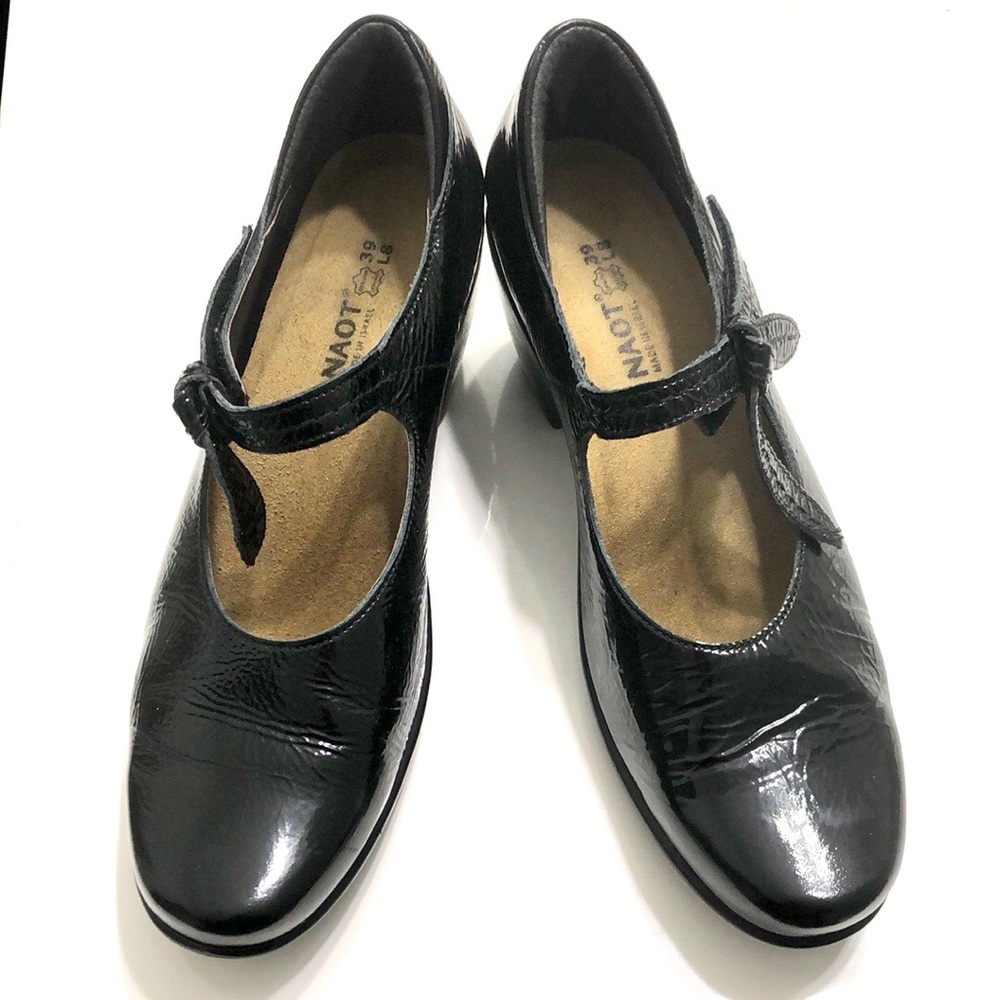Naot Black Mary Jane Leather Shoes size 8